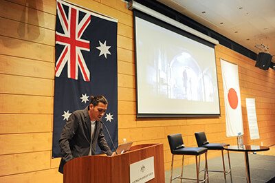 オーストラリア大使館でイベントを主宰した時の写真